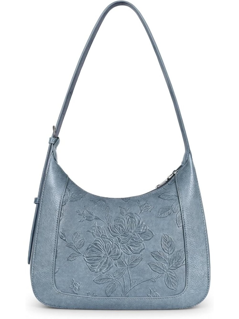 Chic Small Crescent Shoulder Bag for Women | Vegan Leather Daily Travel Purse